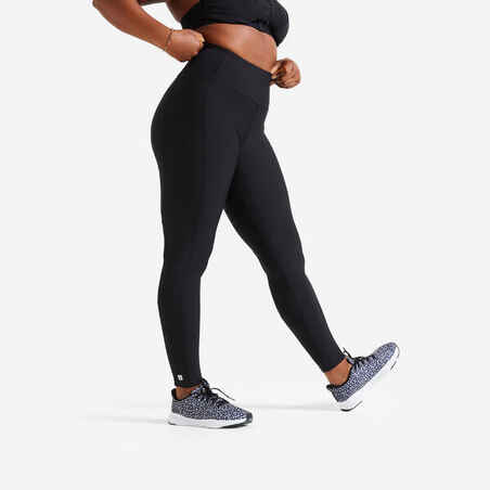 Leggings de fitness con bolsillo para Mujer Domyos 120 negro