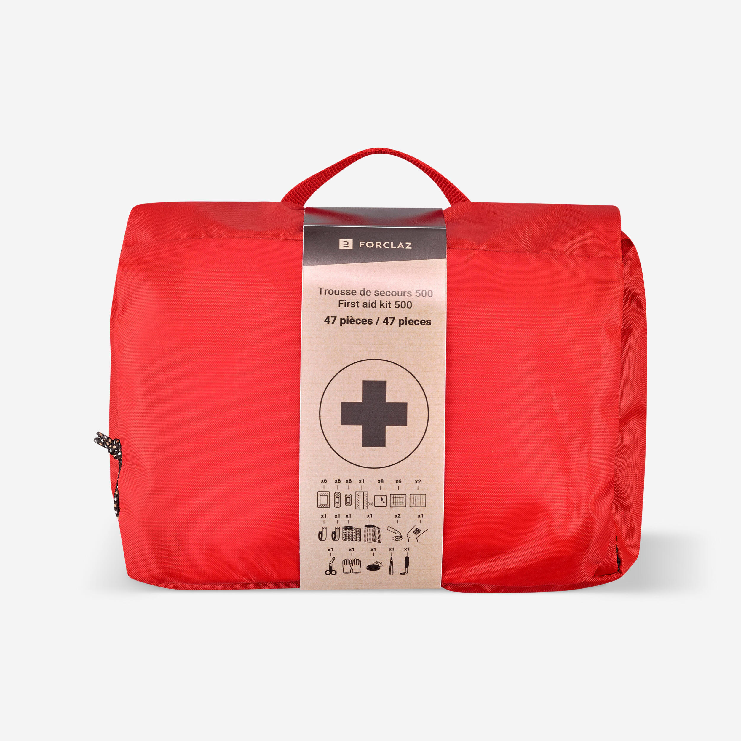 FORCLAZ Emergency First Aid Kit 500 UL - 47 piece