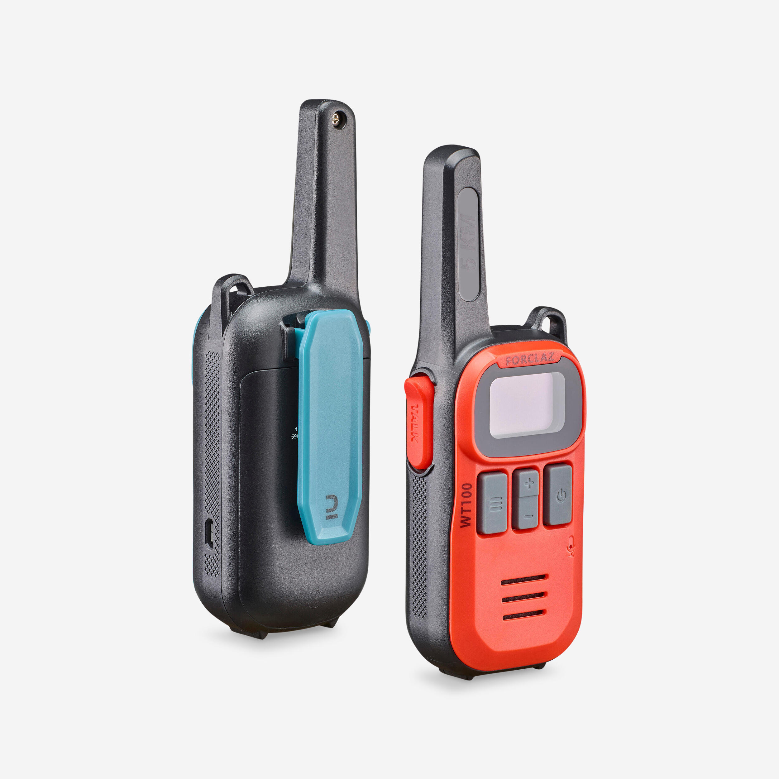 Pair of USB rechargeable walkie talkies - 5 km - WT100 1/6