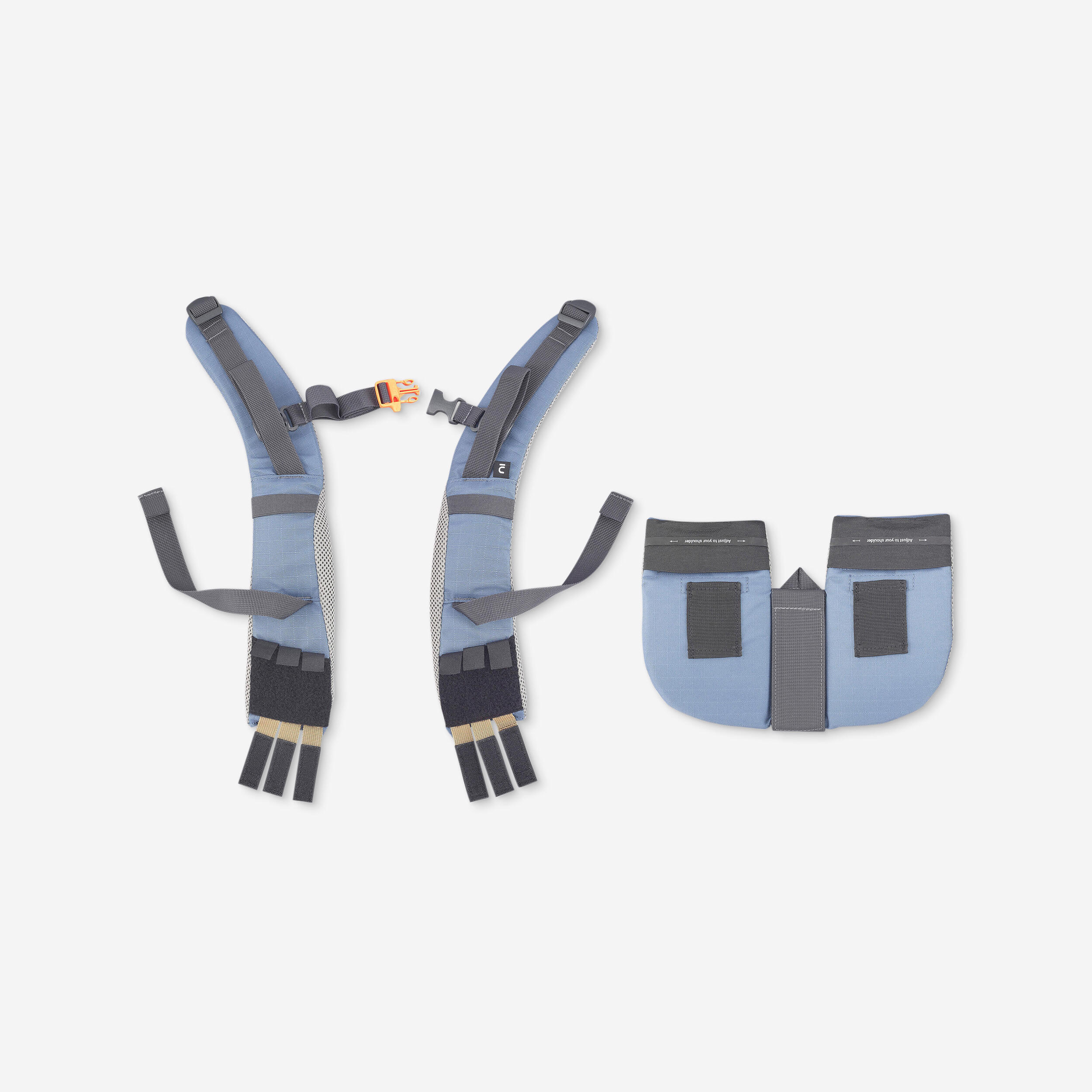 Forclaz - Bretelles De Remplacement Pour Sac À Dos Mt900 50+10l Femme - Bretelle Sac À Dos - Sav Sports Montagne / Marche Sportive - Bleu-gris - Taille Unique - Decathlon