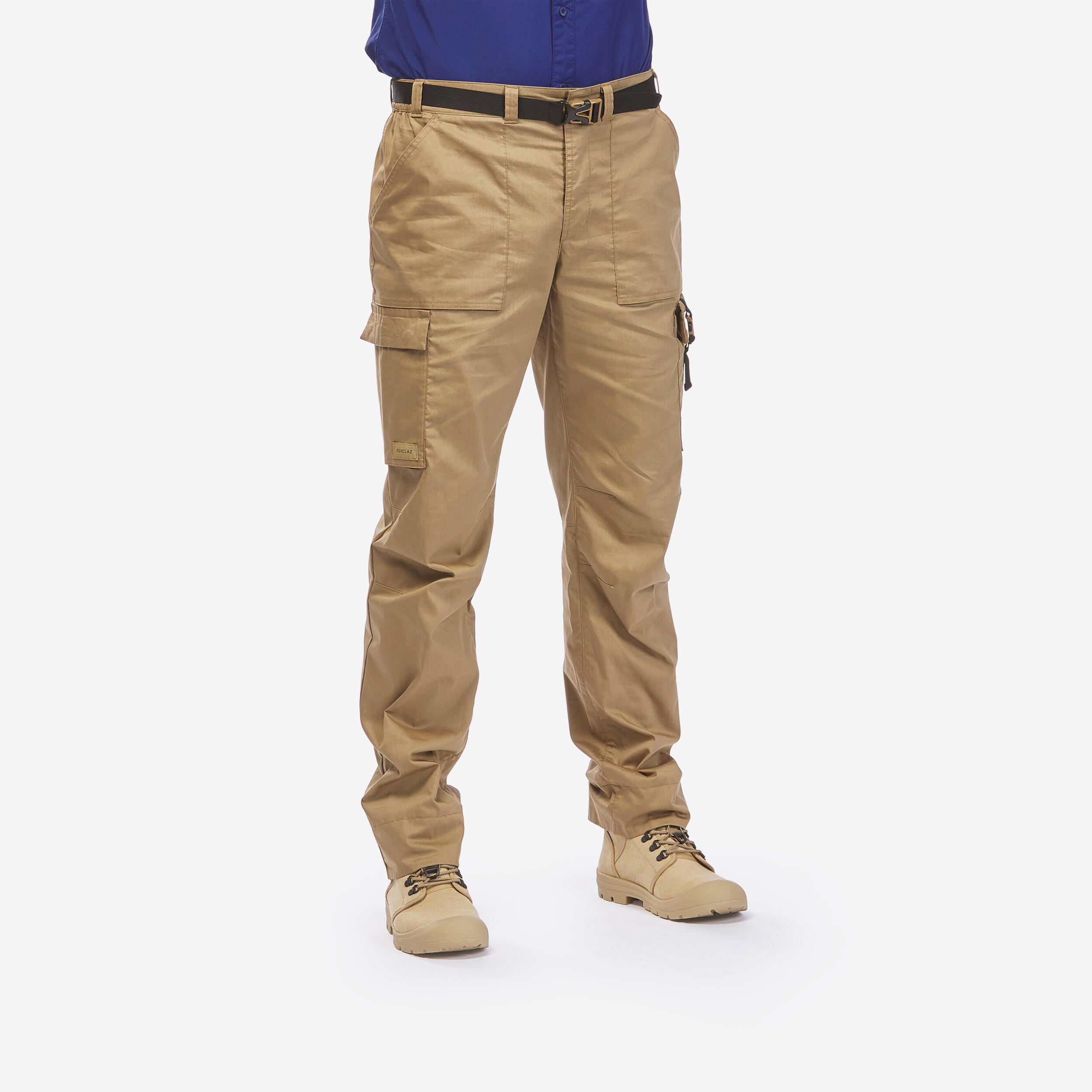 Men's Anti-UV Desert Trekking Trousers DESERT 900 - Brown