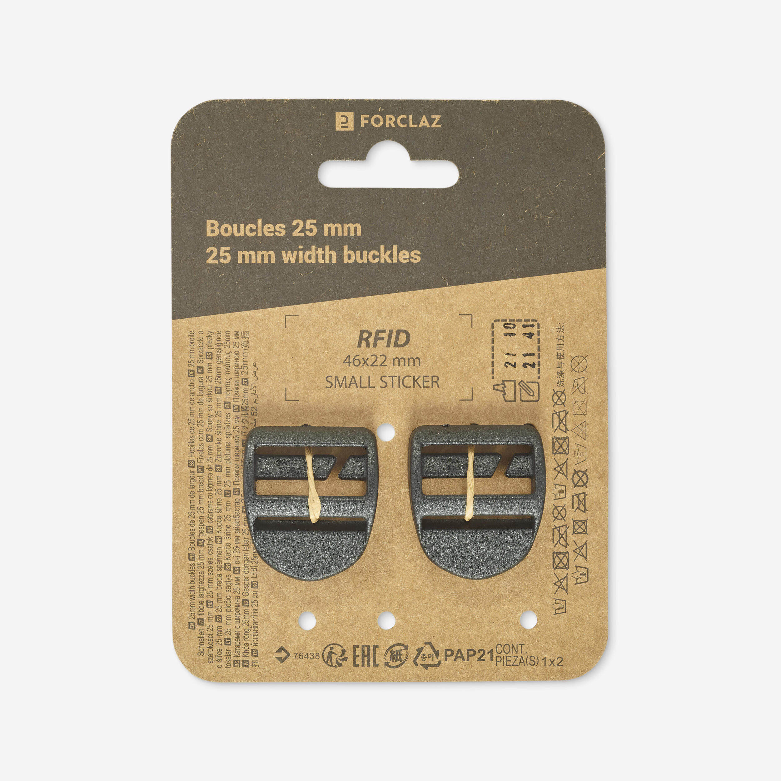 FORCLAZ 2 Clamps 25mm - slotted