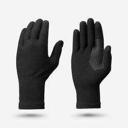 Adult Mountain Trekking Seamless Liner Gloves  - MT500 Black