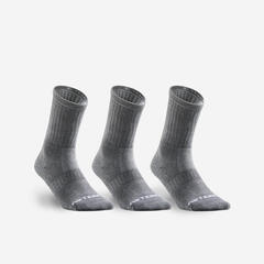 Tenis Çorabı - Orta Boy Konçlu - 3'lü Paket - Gri - RS 500_0