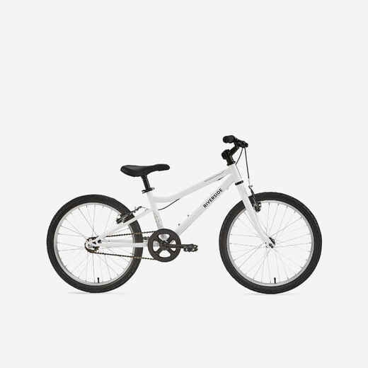 
      Kids' 20-inch robust single speed hybrid bike, White
  