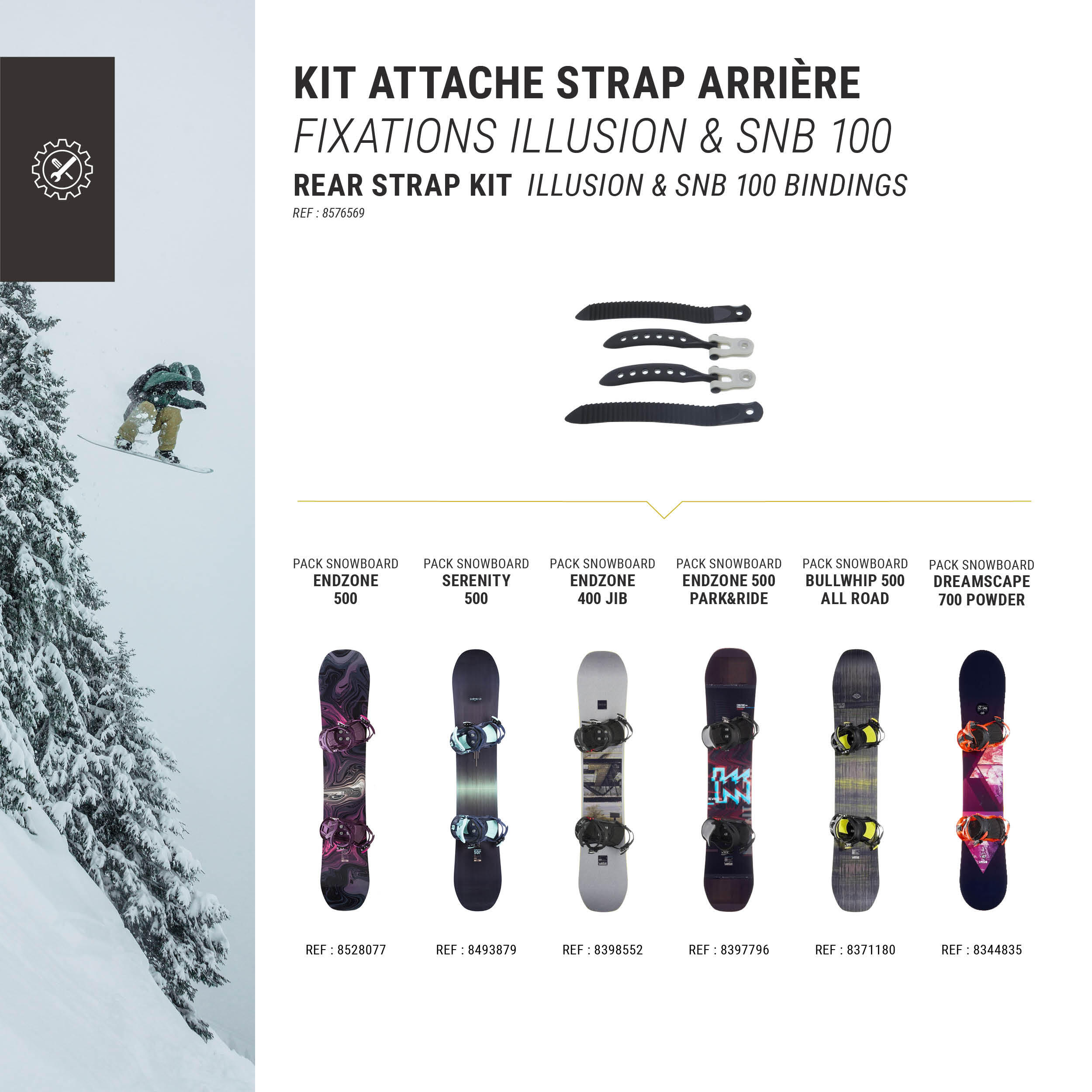 Snowboard Binding Back Strap Attachments