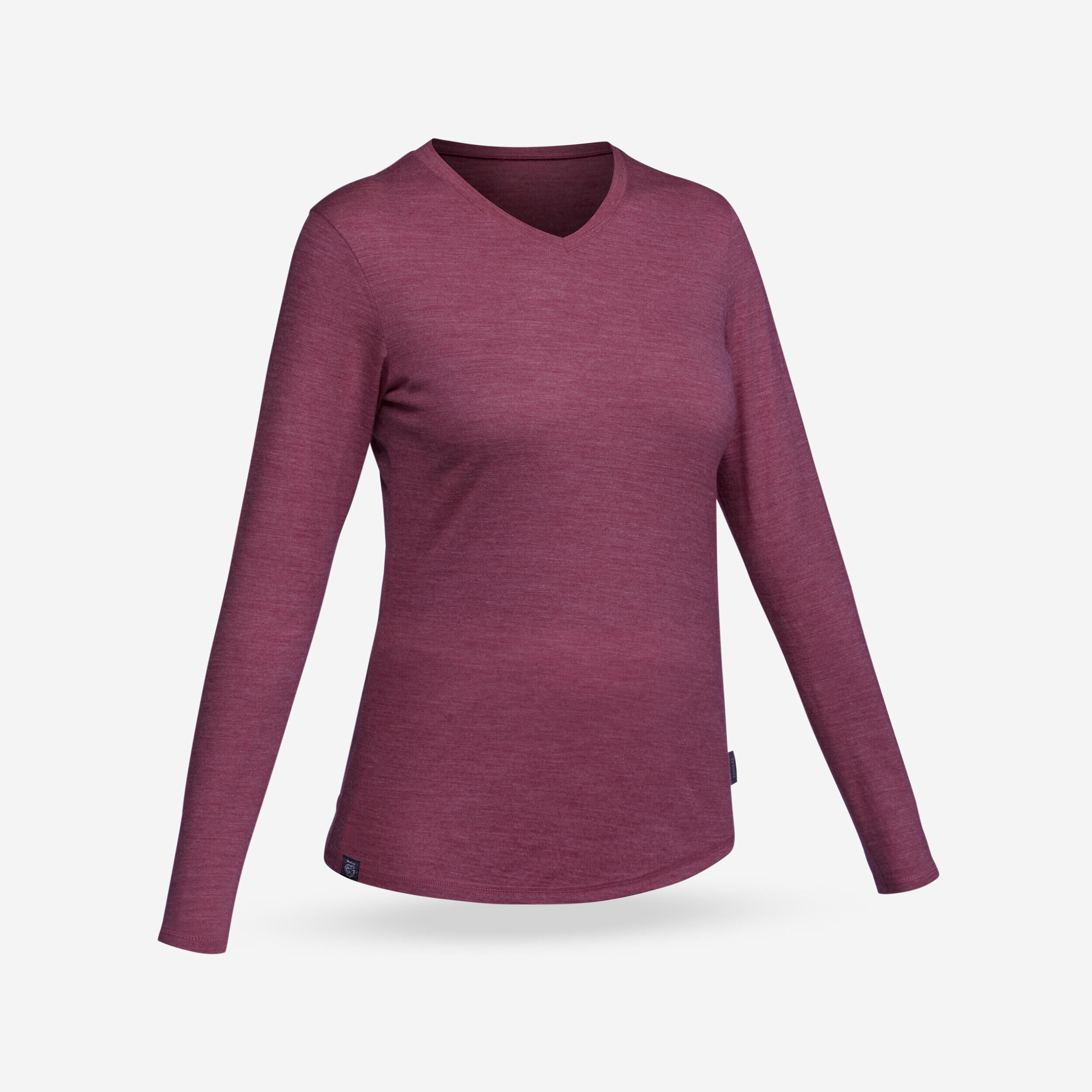 FORCLAZ Women's Trekking & Travel Merino Wool T-Shirt - TRAVEL 500