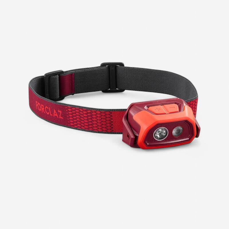 Oplaadbare hoofdlamp voor trekking 300 lumen HL500 usb V3 rood