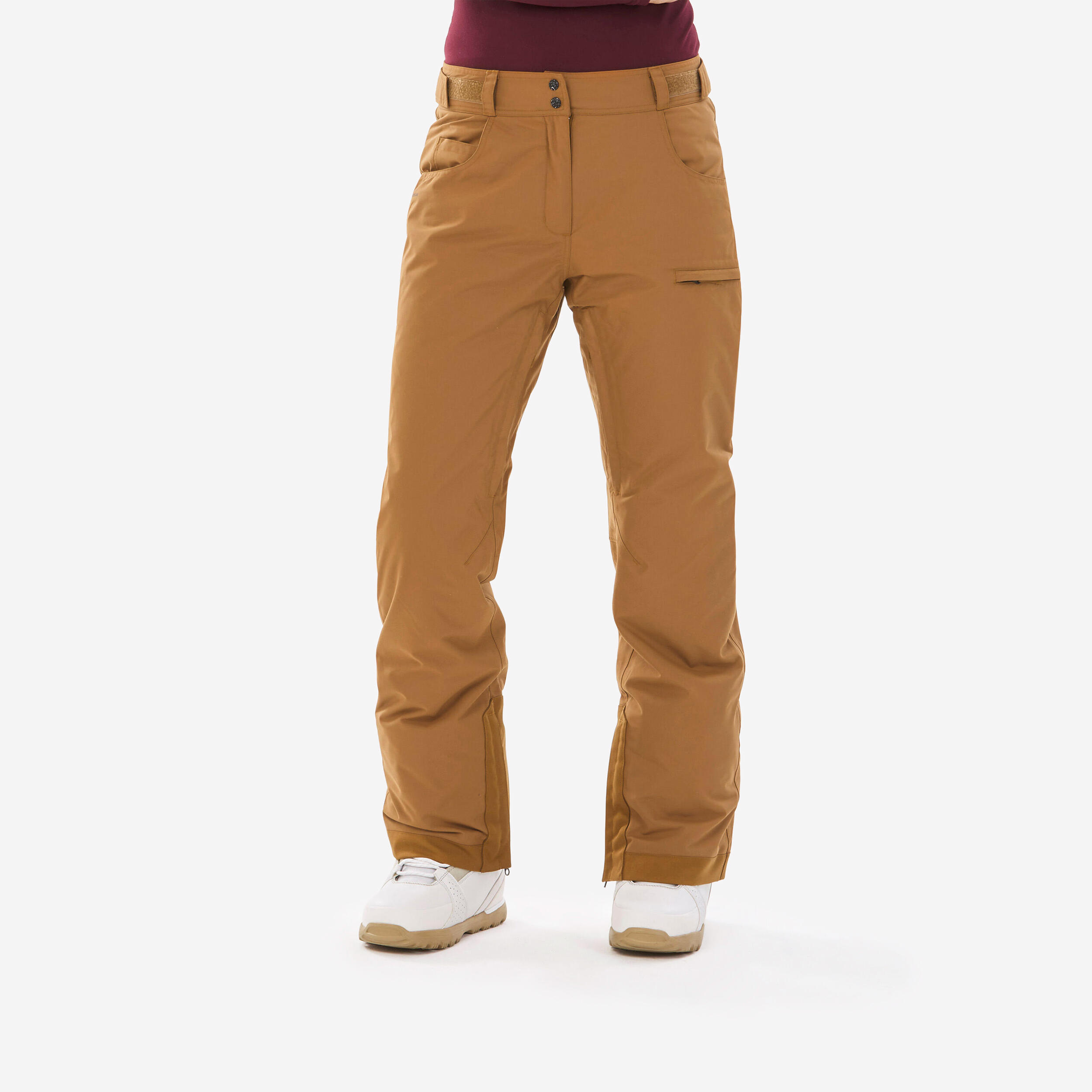 Women’s Snowboard Pants – SNB 500 Brown - DREAMSCAPE