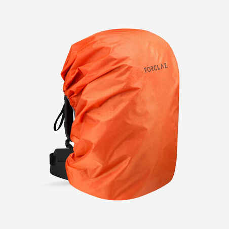 Funda impermeable para morral de 40 a 60 litros para trekking Forclaz naranja