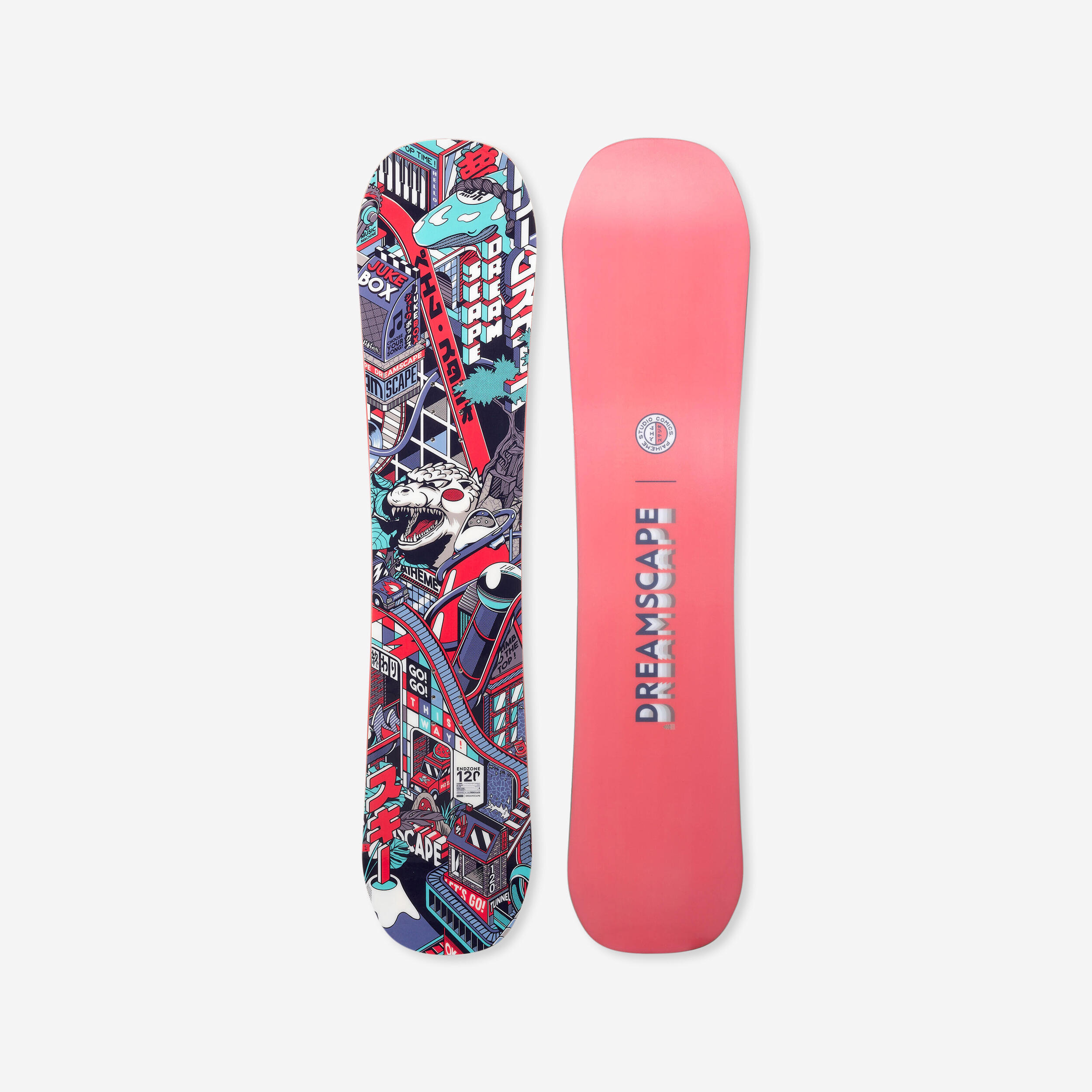 Children's all mountain freestyle snowboard - Endzone JR 120 cm