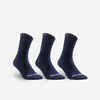Čarape za tenis RS 500 visoke tri para mornarski plave