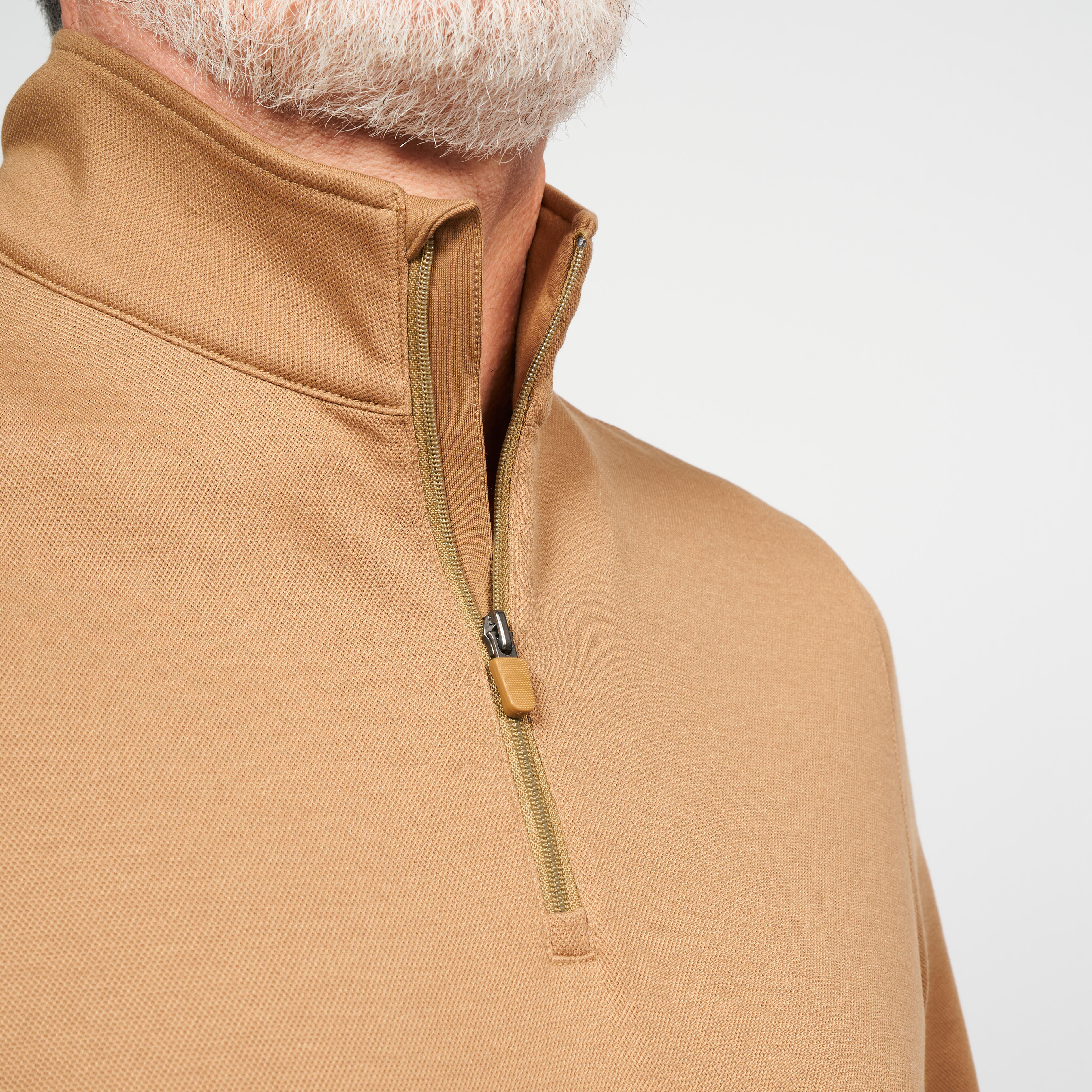 Men's golf sweatshirt - MW500 brown