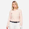 Women's golf polo long sleeved - MW500 pink