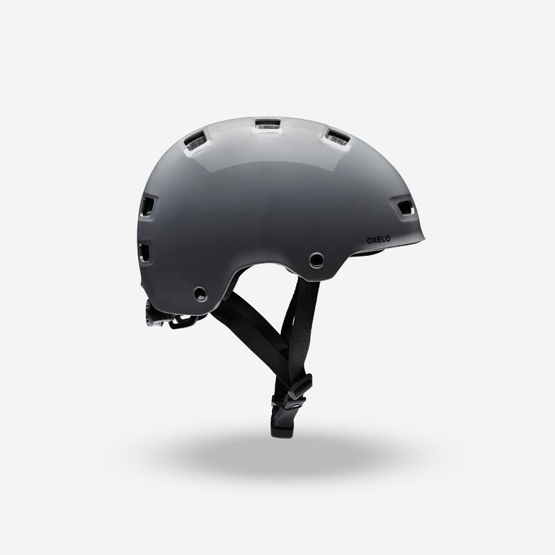 Helm voor inlineskaten skateboarden steppen MF500 antraciet