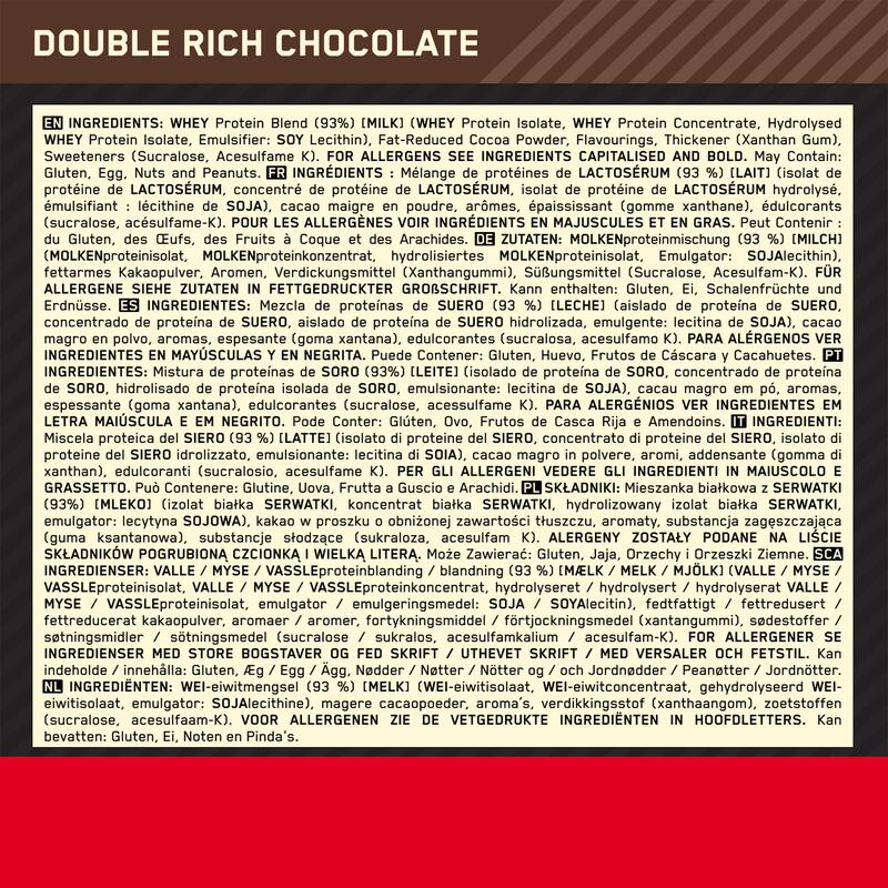 Gold Standard Whey double rich chocolate 2,2 kg