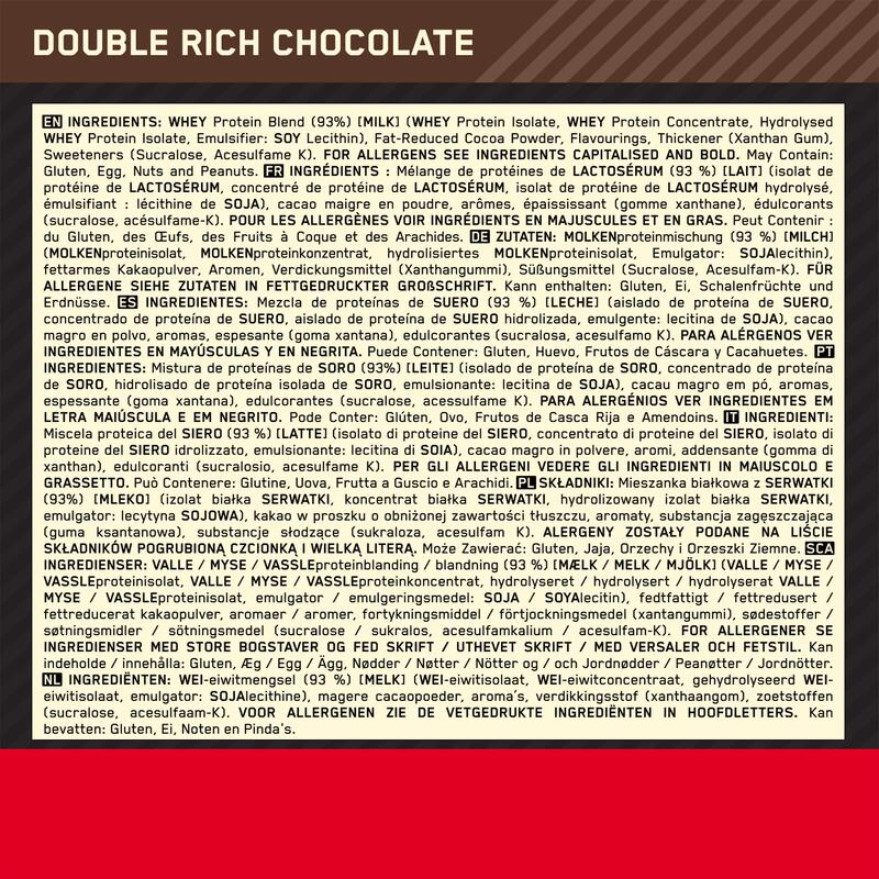 proteine whey Gold Standard double rich chocolat 2,2kg