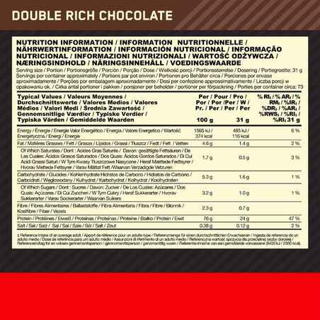 2.2 kg Whey Protein Gold Standard - Double Rich Chocolate