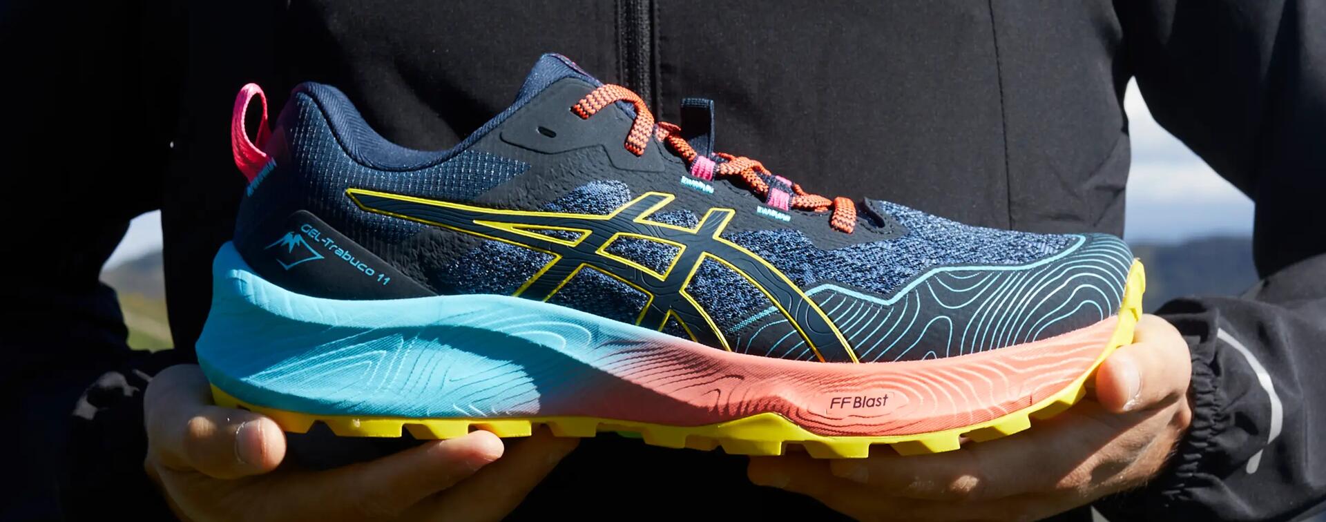 CHAUSSURE DE TRAIL HOMME ASICS GEL TRABUCO 11 BLEU