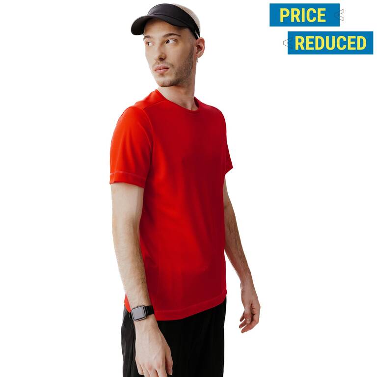 KIPRUN 100 Dry Men's Running Breathable T-shirt - Red