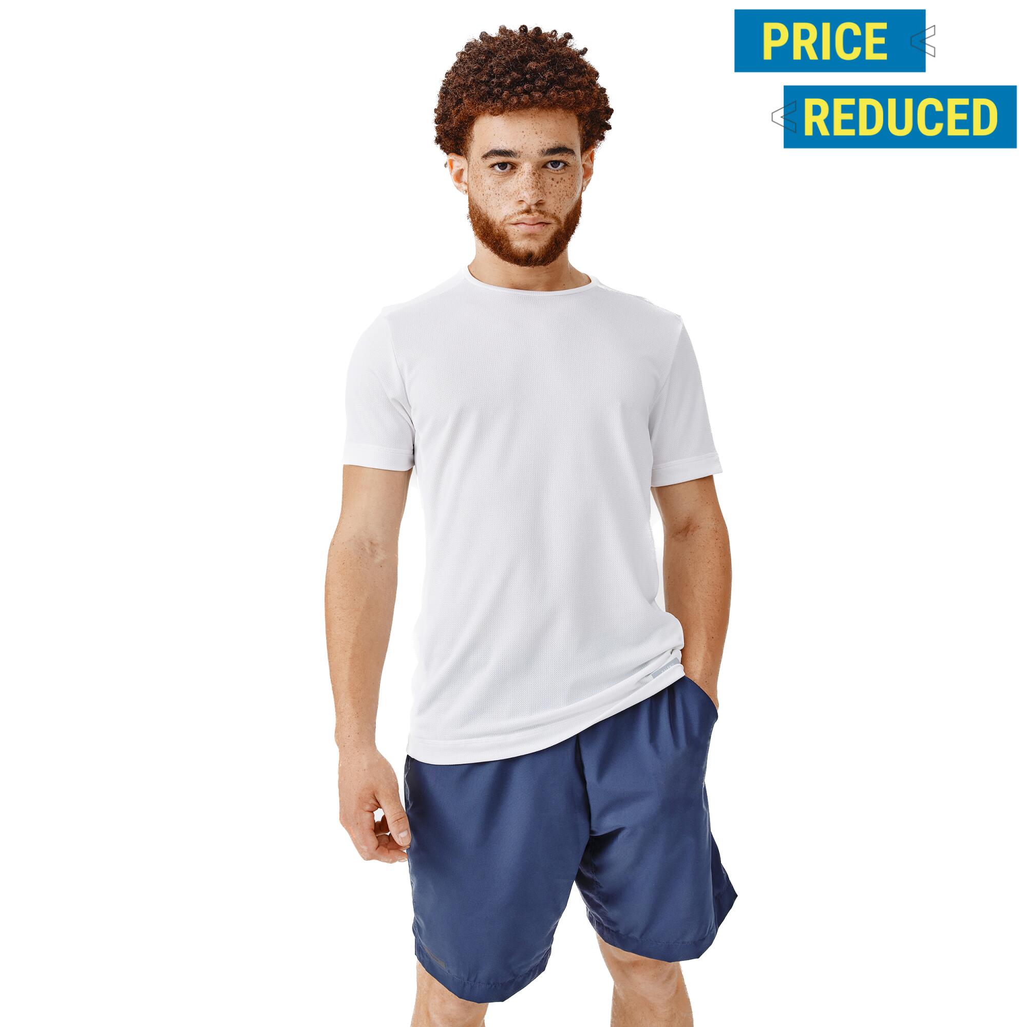 Gebraucht - Laufshirt kurzarm Herren atmungsaktiv - Run 100 Dry weiss 18/21
