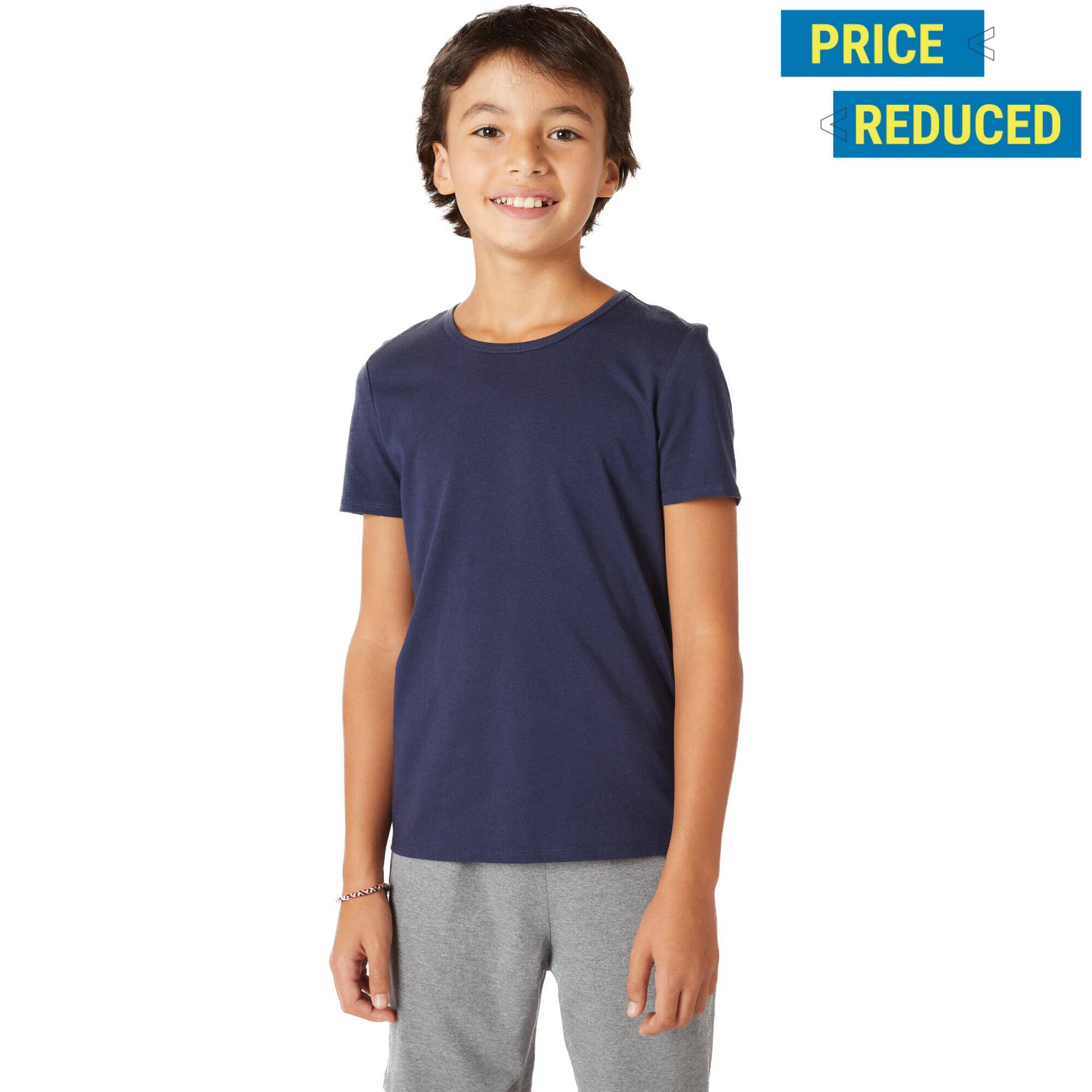 Kids Basic Cotton T-Shirt - Navy Blue