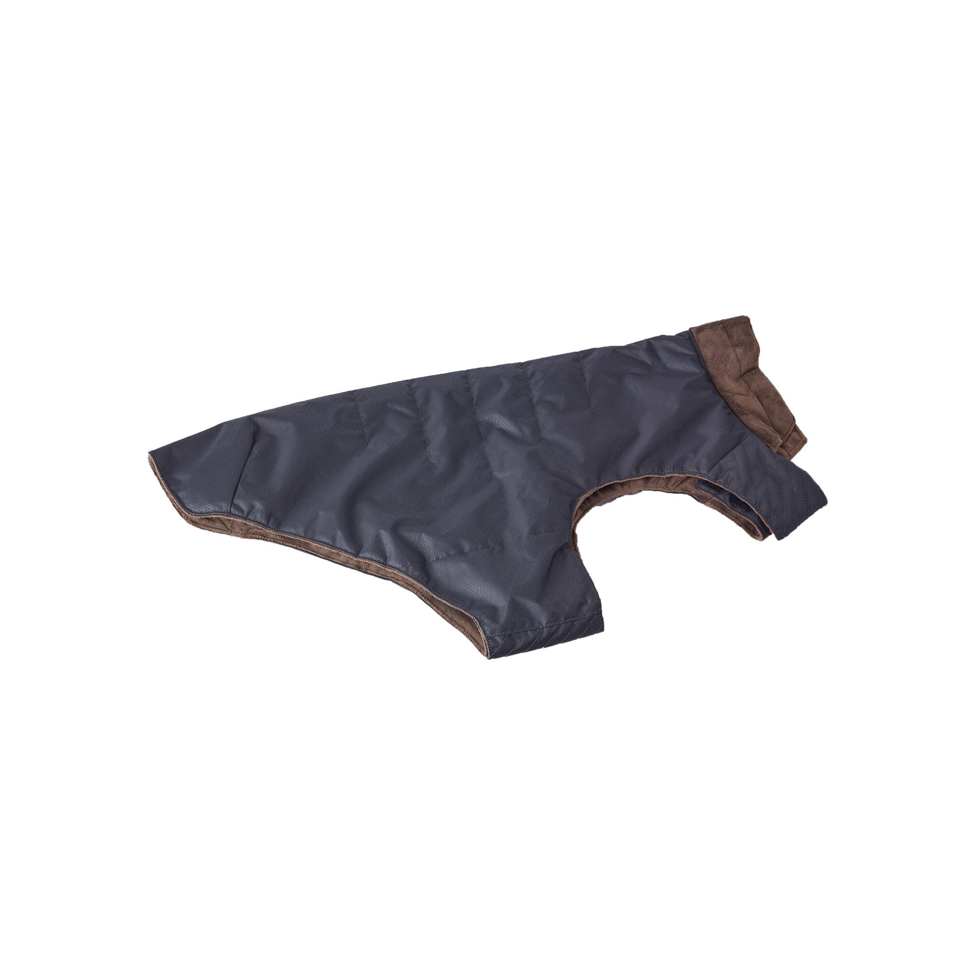 Abrigo Chaleco Perro Gris Cálido Adaptable Resistente 9/15