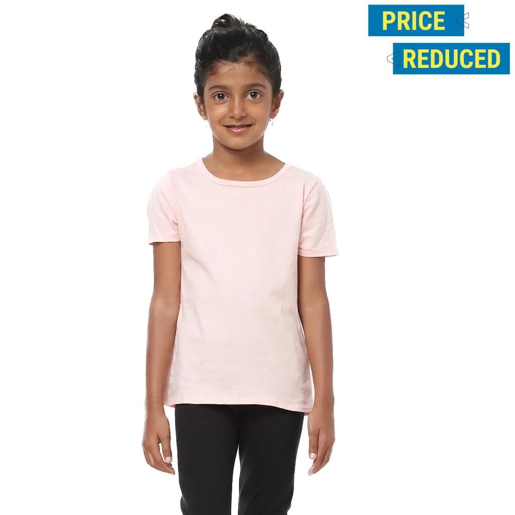 Kids' Basic Cotton T-Shirt - Pink