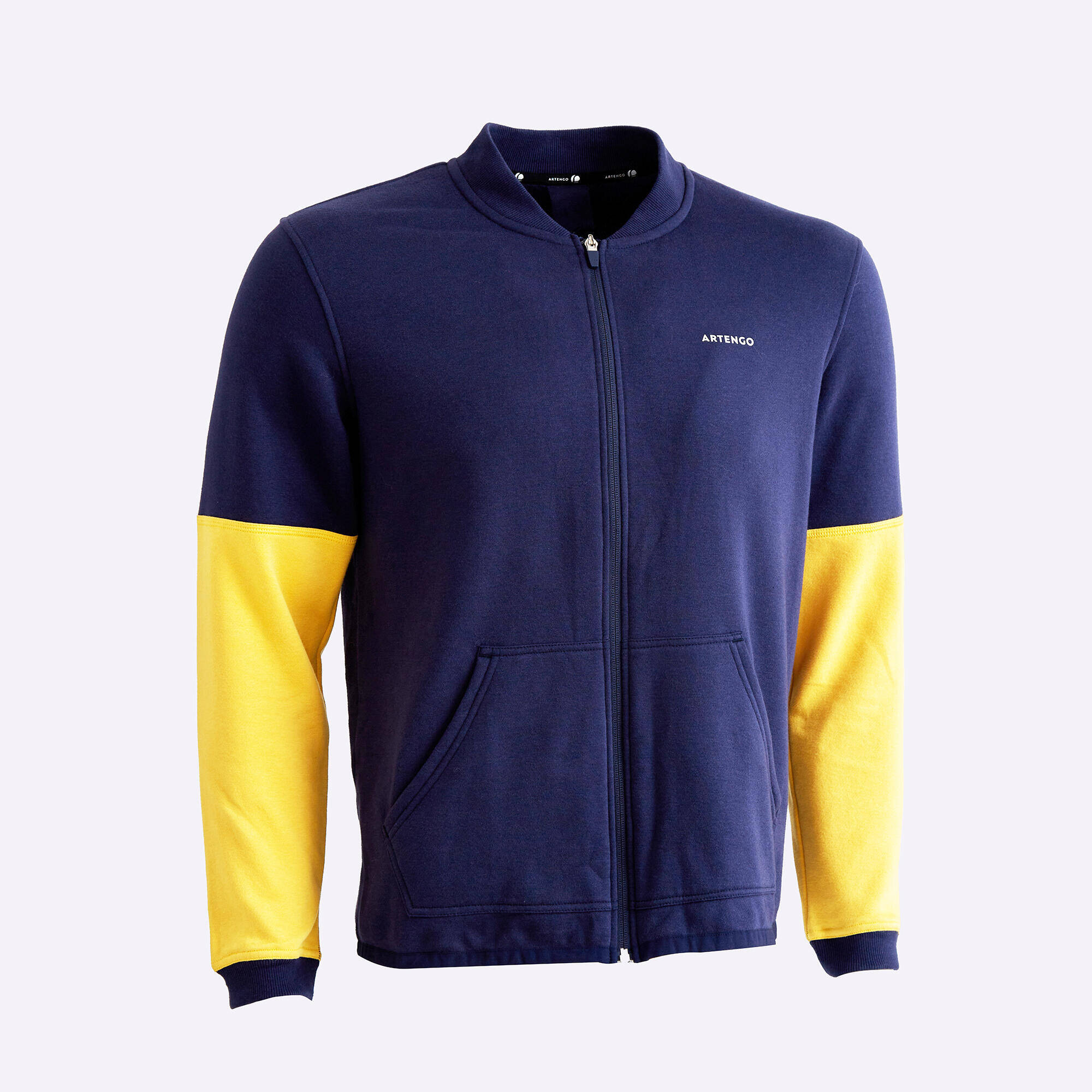 Unisex Tennis Winter Jacket TJA500 Blue and Yellow -  3