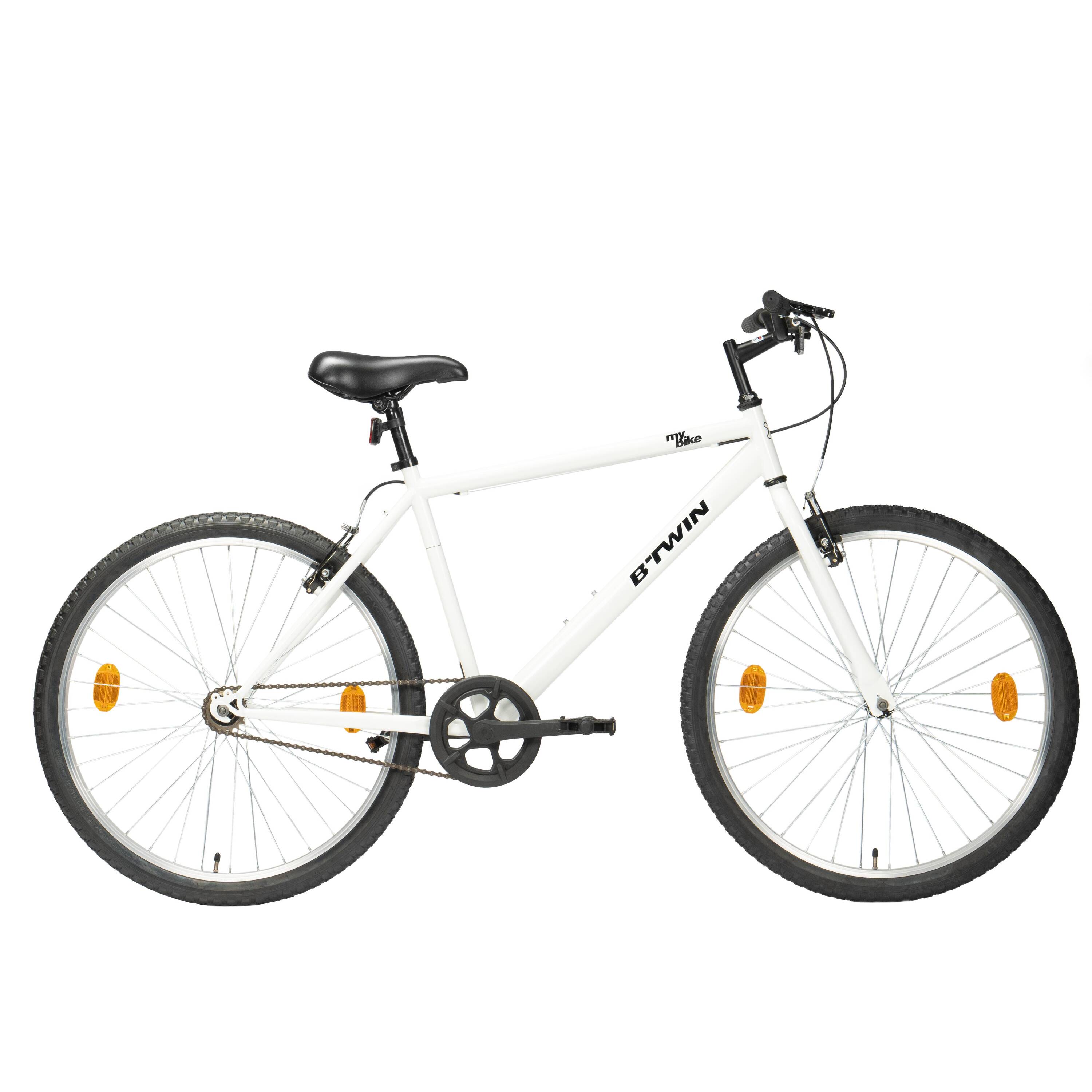 City Cycle Btwin My Bike - Steel Frame, Single Speed, V-Brakes, Aluminium Rims -  1