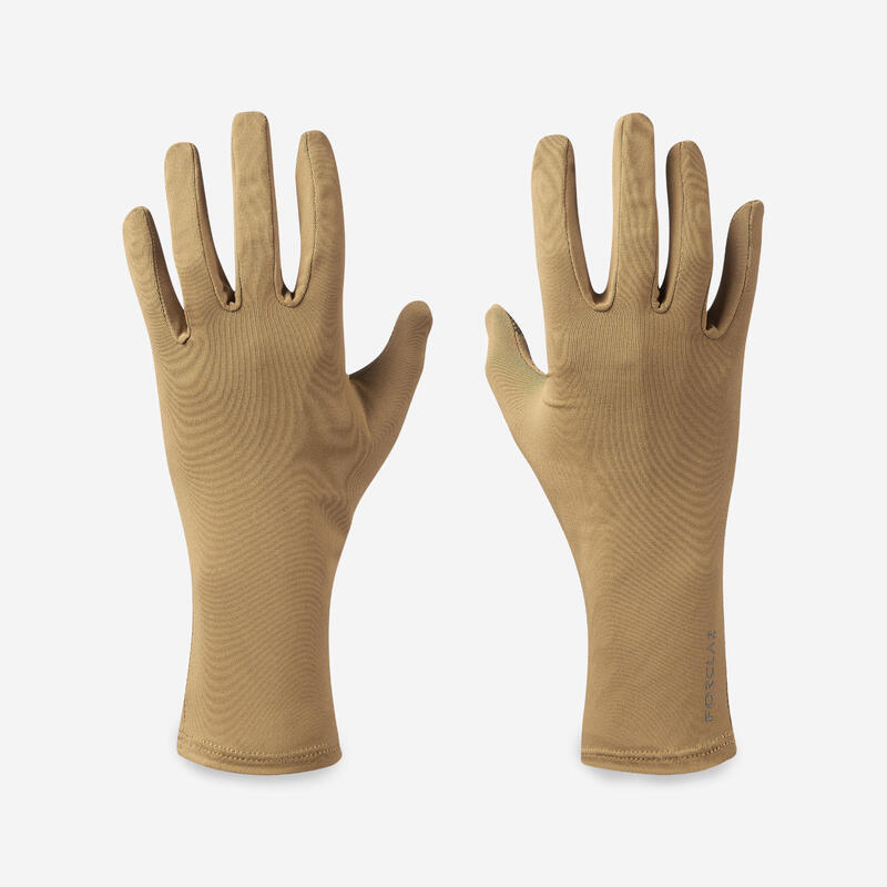 Gants imperméables en cuir de trekking montagne MT900 marron