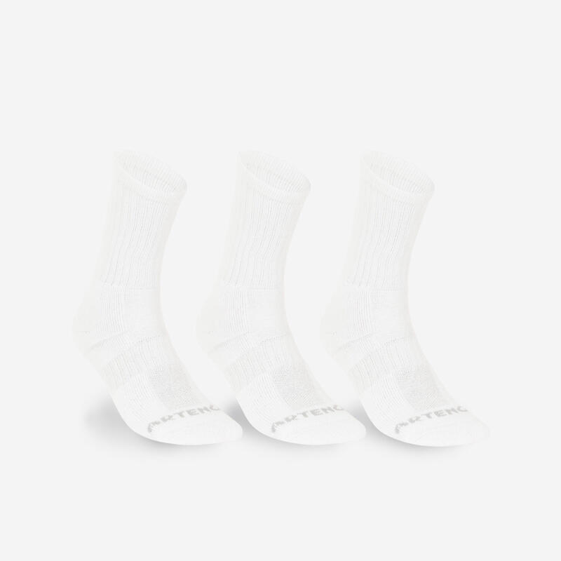 Tennissocken RS 500 hoch 3er-Pack weiss