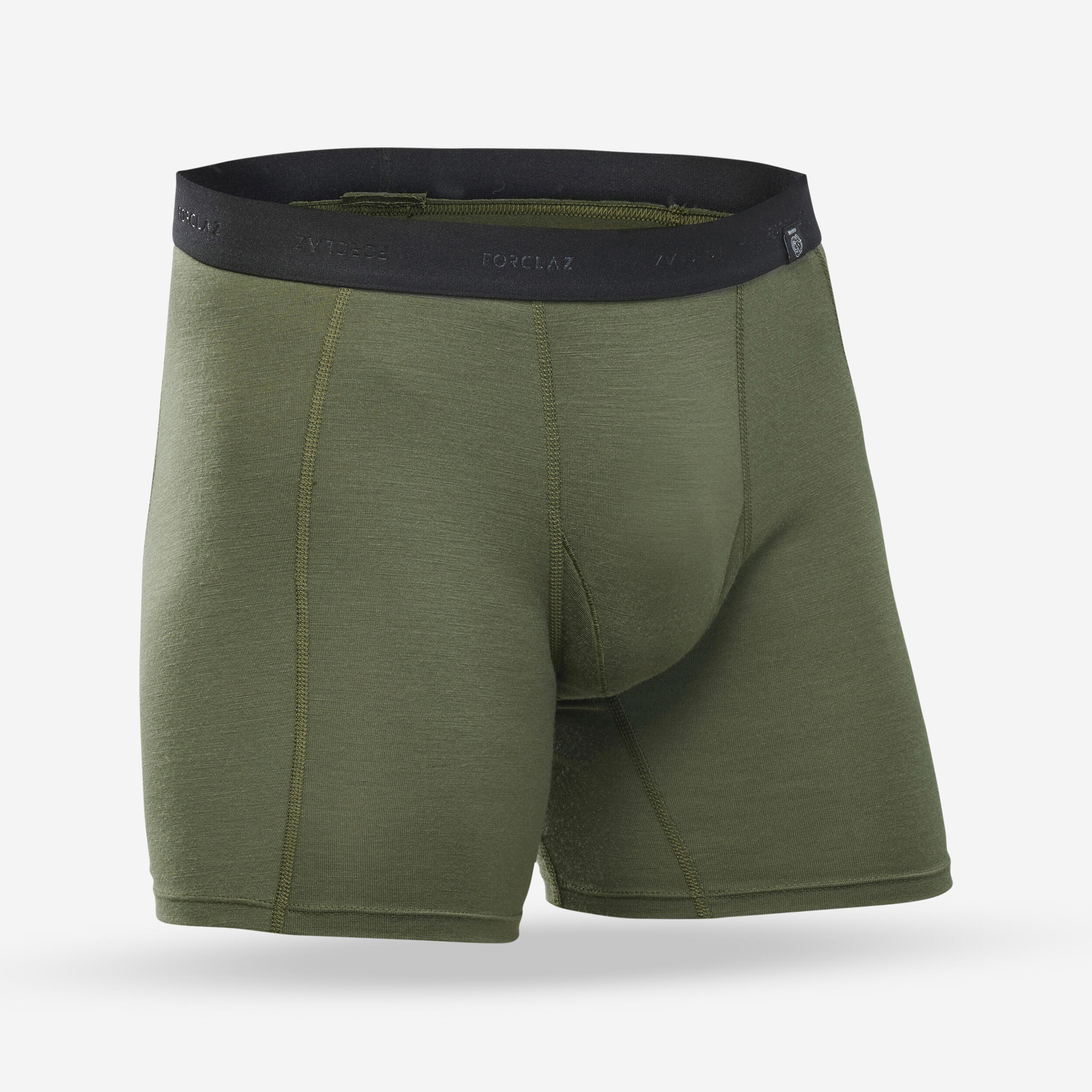 Men's mountain trek merino wool boxer briefs MT500