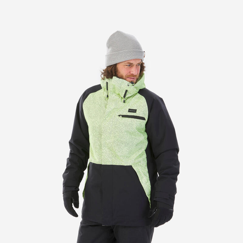 Veste snowboard Homme - SNB 100 jaune/noir