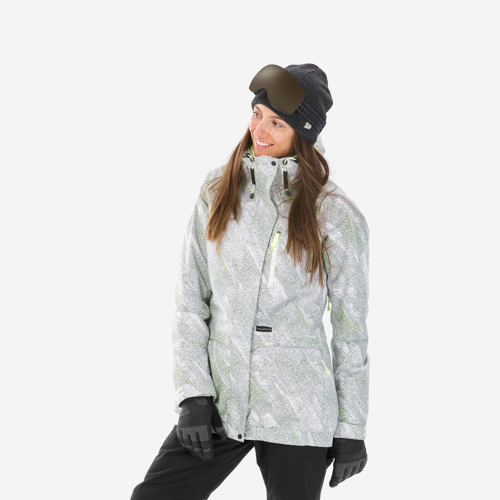 Women's Snowboard Jacket - SNB 100 White