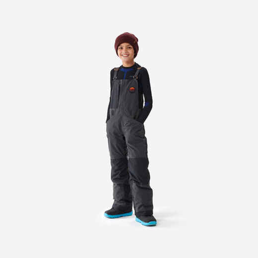 
      Kids’ Durable Snowboard Salopettes - Bib 500 Boy - black
  