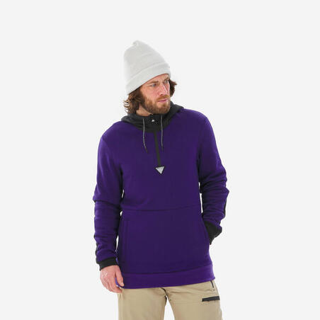 Men's Hooded Snowboard Sweatshirt - SNB HDY Purple