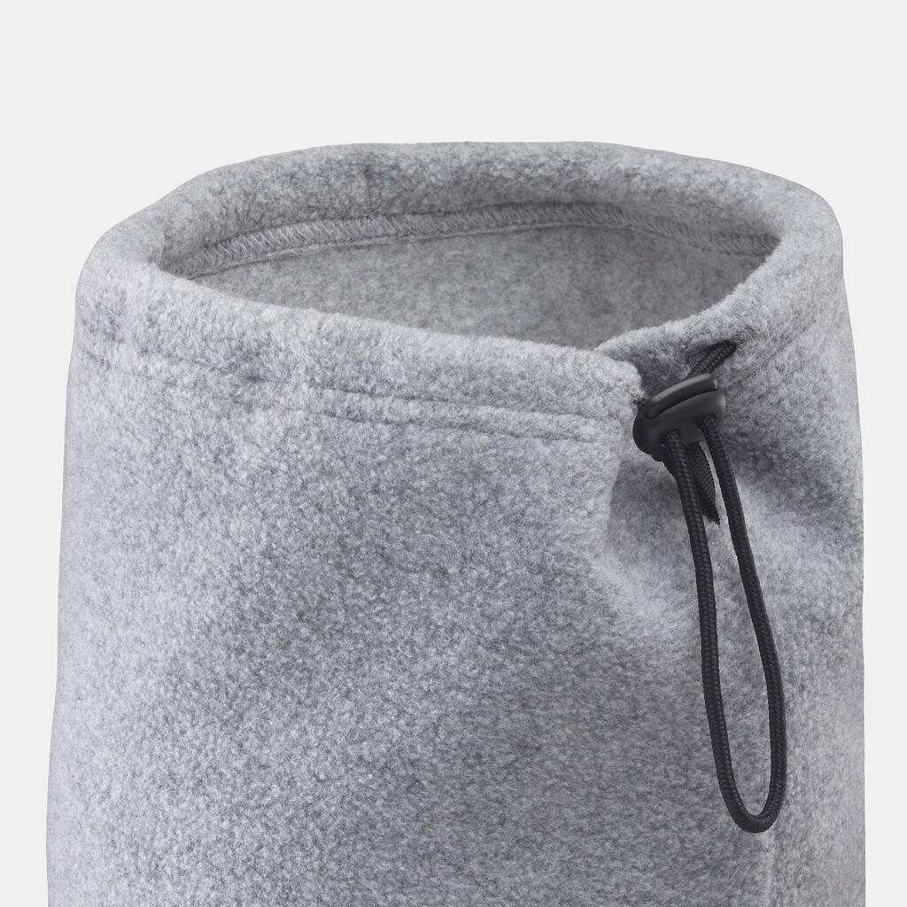 ADULT FLEECE SKI SNOOD - DRAWCORD - GREY