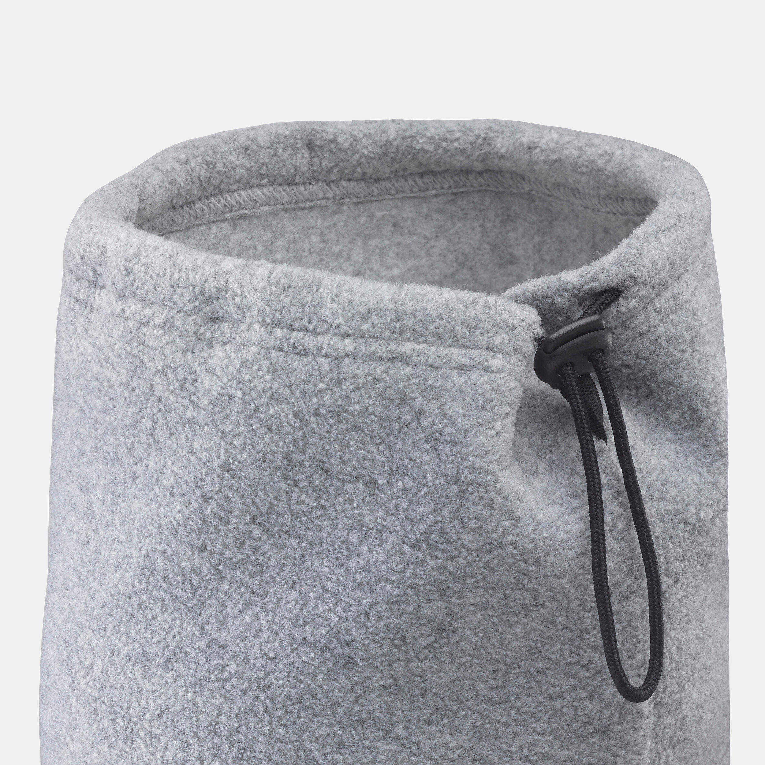 ADULT FLEECE SKI SNOOD - DRAWCORD - GREY -  2
