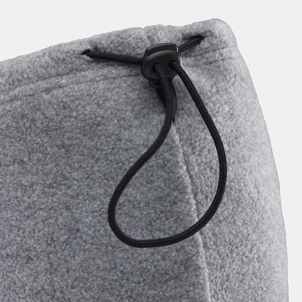 ADULT FLEECE SKI SNOOD - DRAWCORD - GREY