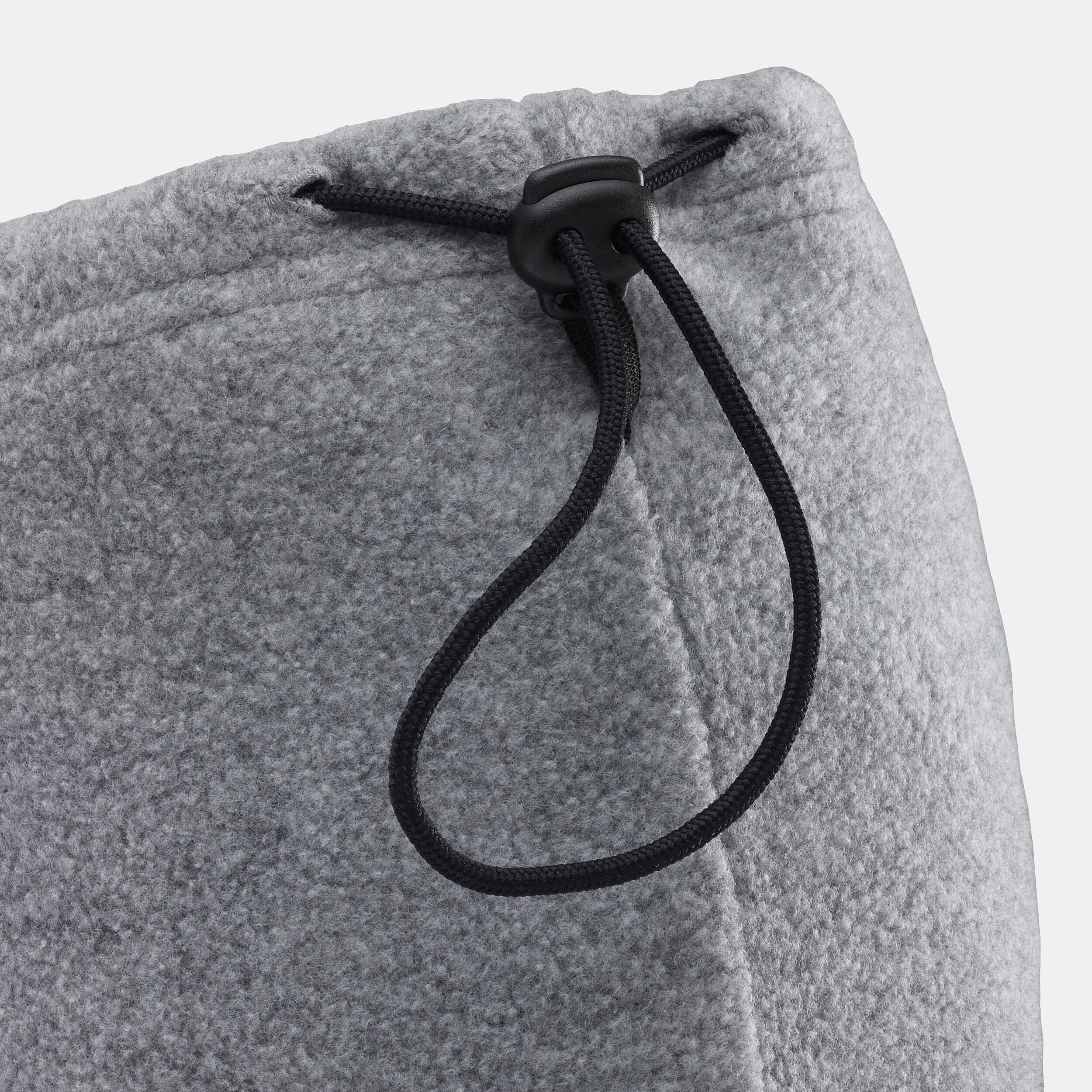 ADULT FLEECE SKI SNOOD - DRAWCORD - GREY 4/5