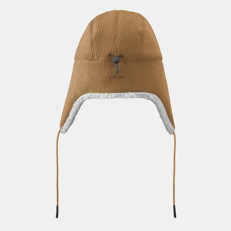 Yetişkin Kayak Şapkası - Kadife - Sarı