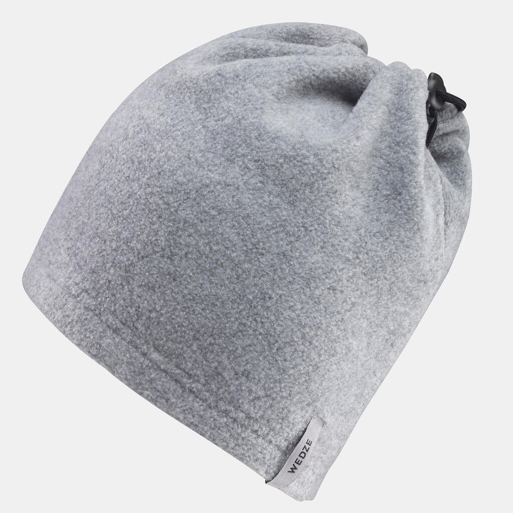 ADULT FLEECE SKI SNOOD - DRAWCORD - GREY