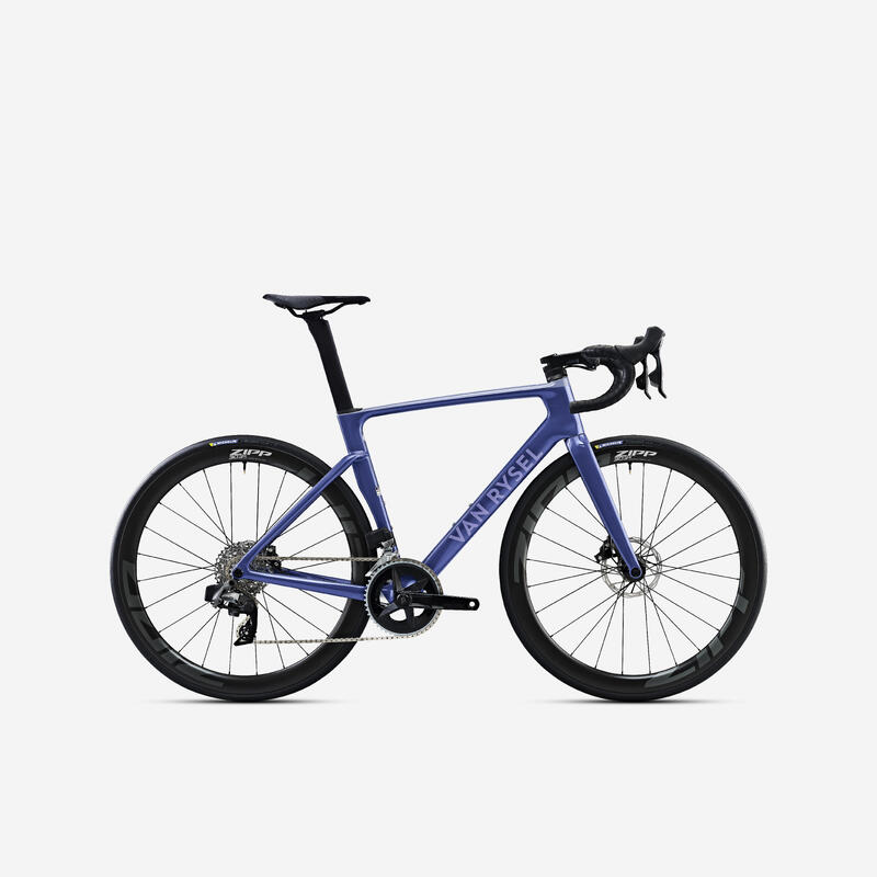 Bici da corsa donna RCR SRAM RIVAL AXS RUOTE ZIPP 303 SENSORE QUARQ blu