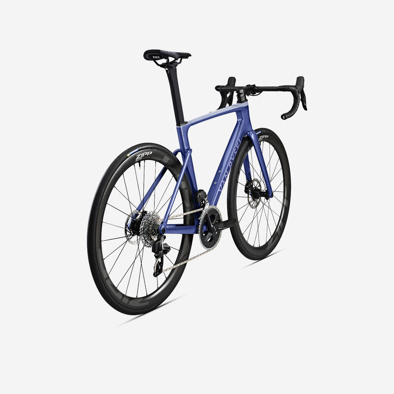 Bici da corsa donna RCR SRAM RIVAL AXS RUOTE ZIPP 303 SENSORE QUARQ blu