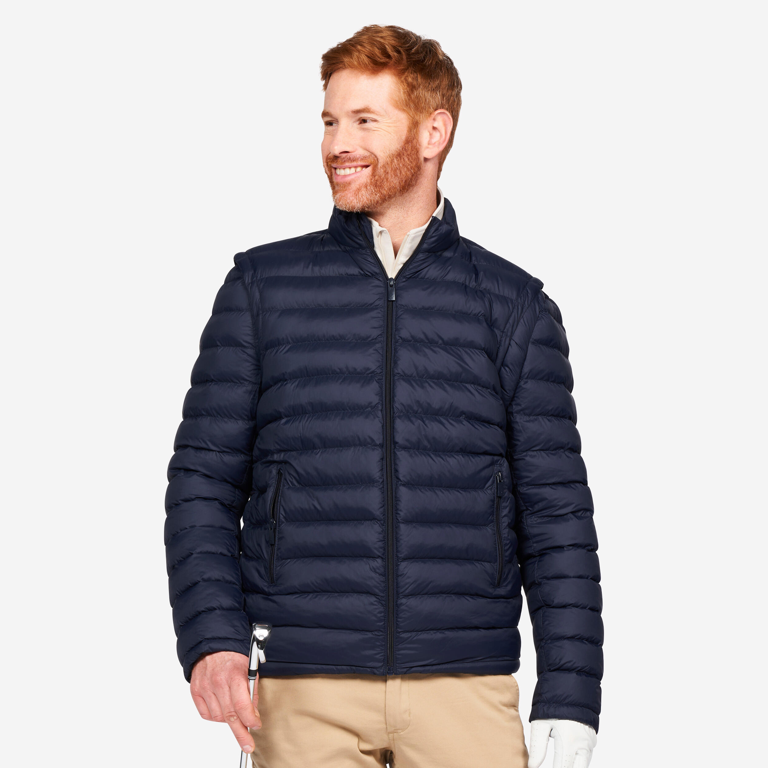 Inesis - Doudoune Golf Manches Longues Homme - Cw900 Heatflex Bleu Marine - Doudoune Synthétique - Golf - Bleu - 48 Xl - Decathlon