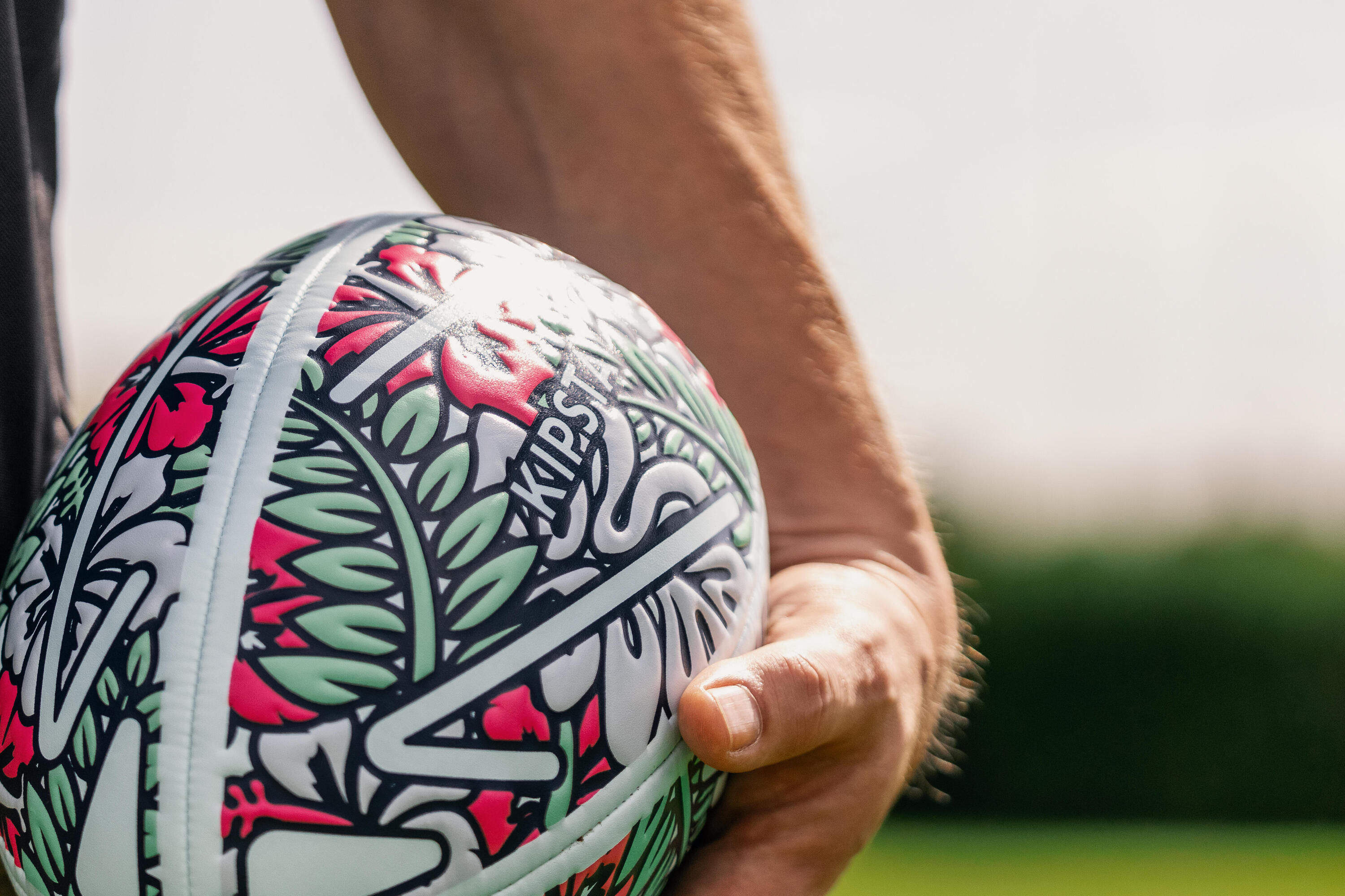 Pallone beach rugby TIKI taglia 3 verde-bianco-rosa 12/13