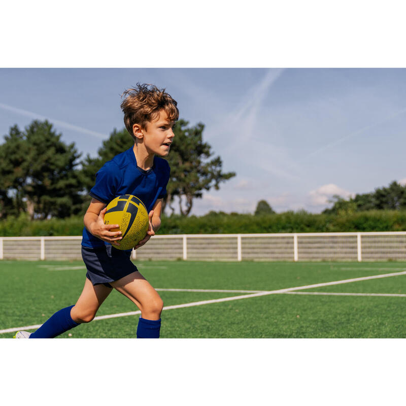 Maglia rugby bambino R 100 blu