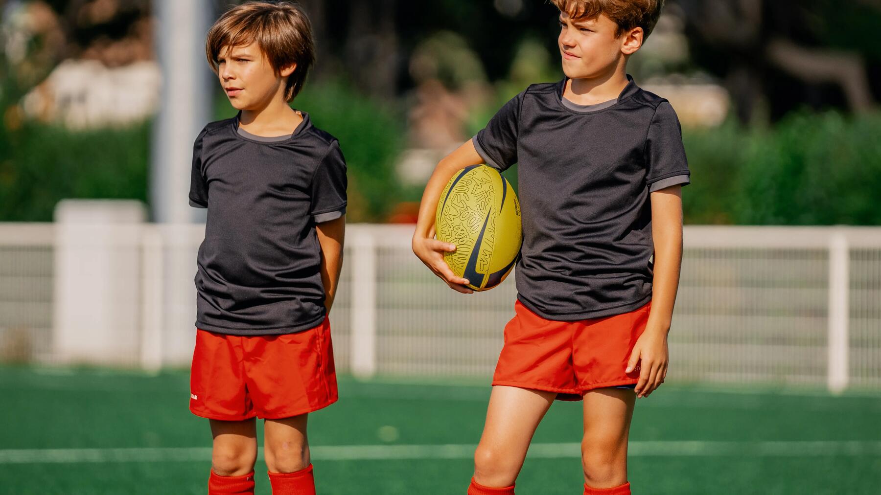 close-up on a soccer player's shorts