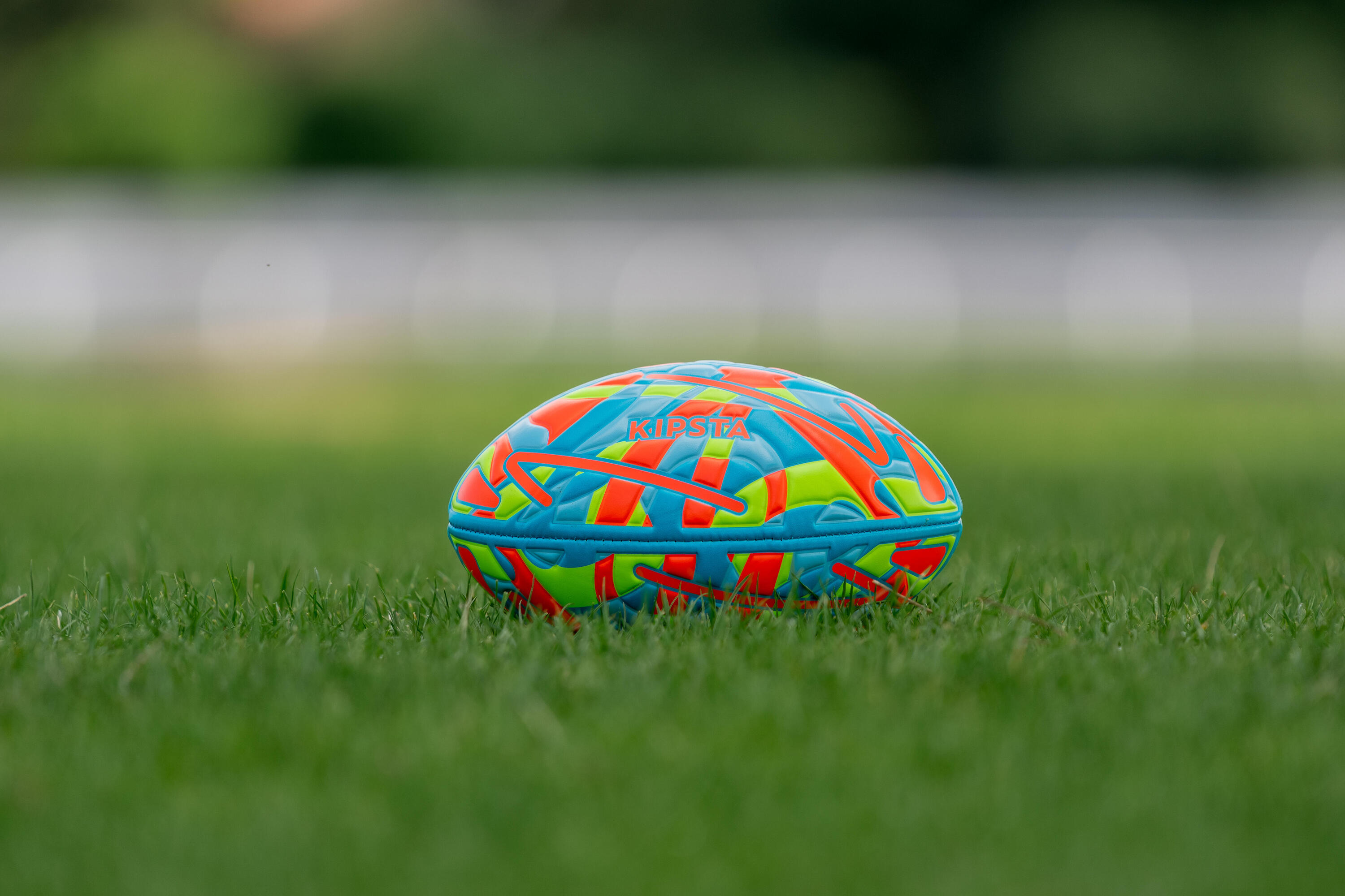 Ballon de rugby taille 2 mini, orange, vert, jaune 8/8